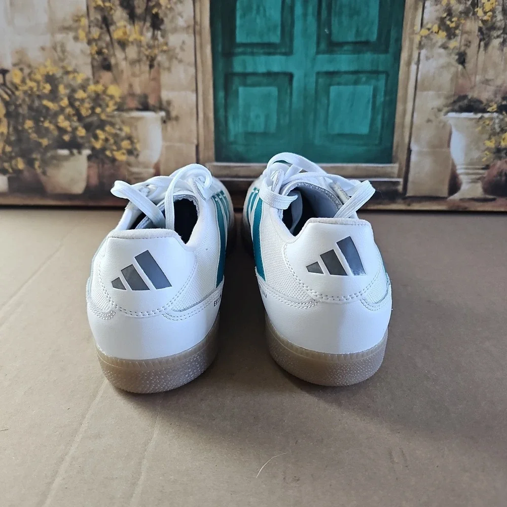 adidas Predator Freestyle Indoor Soccer Mens White Sneakers Athletic Shoe JS0925